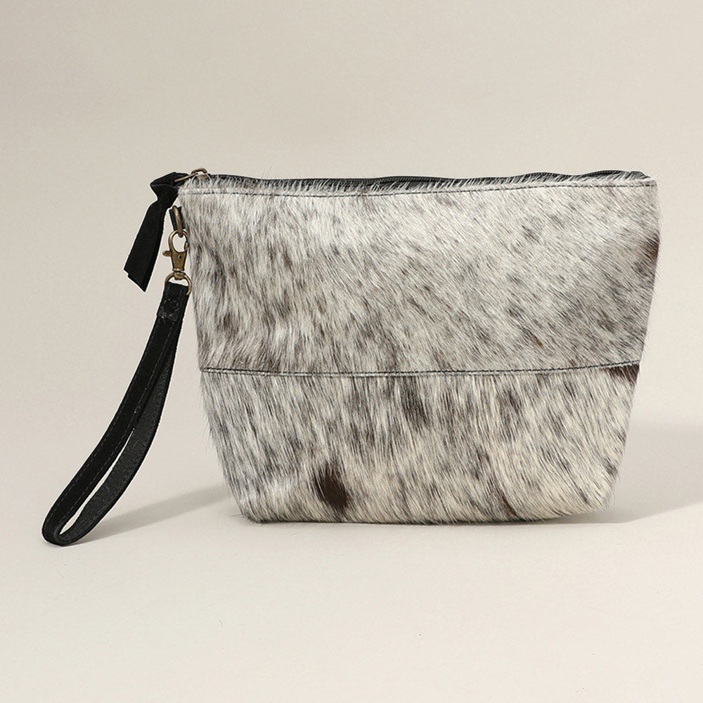 Madeline Love Black Animal Patterned Genuine Leather Clutch Bag - Bags & Wallets