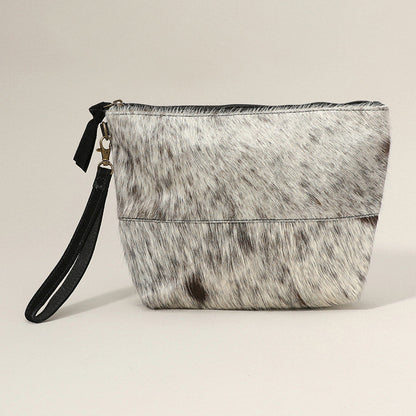Madeline Love Black Animal Patterned Genuine Leather Clutch Bag - Bags & Wallets