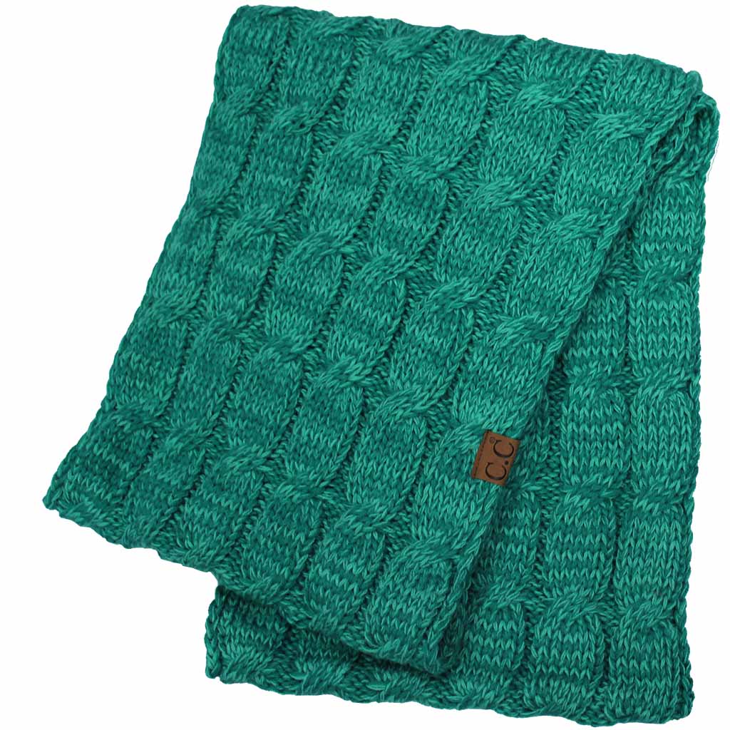 C.C Two Tone Cable Infinity Scarf