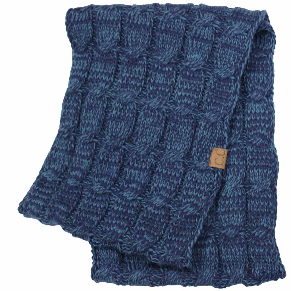 C.C Two Tone Cable Infinity Scarf