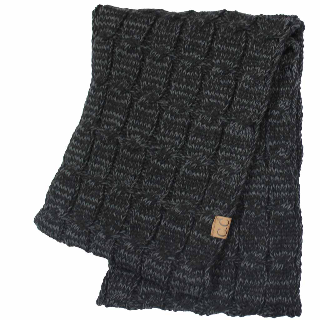 C.C Two Tone Cable Infinity Scarf