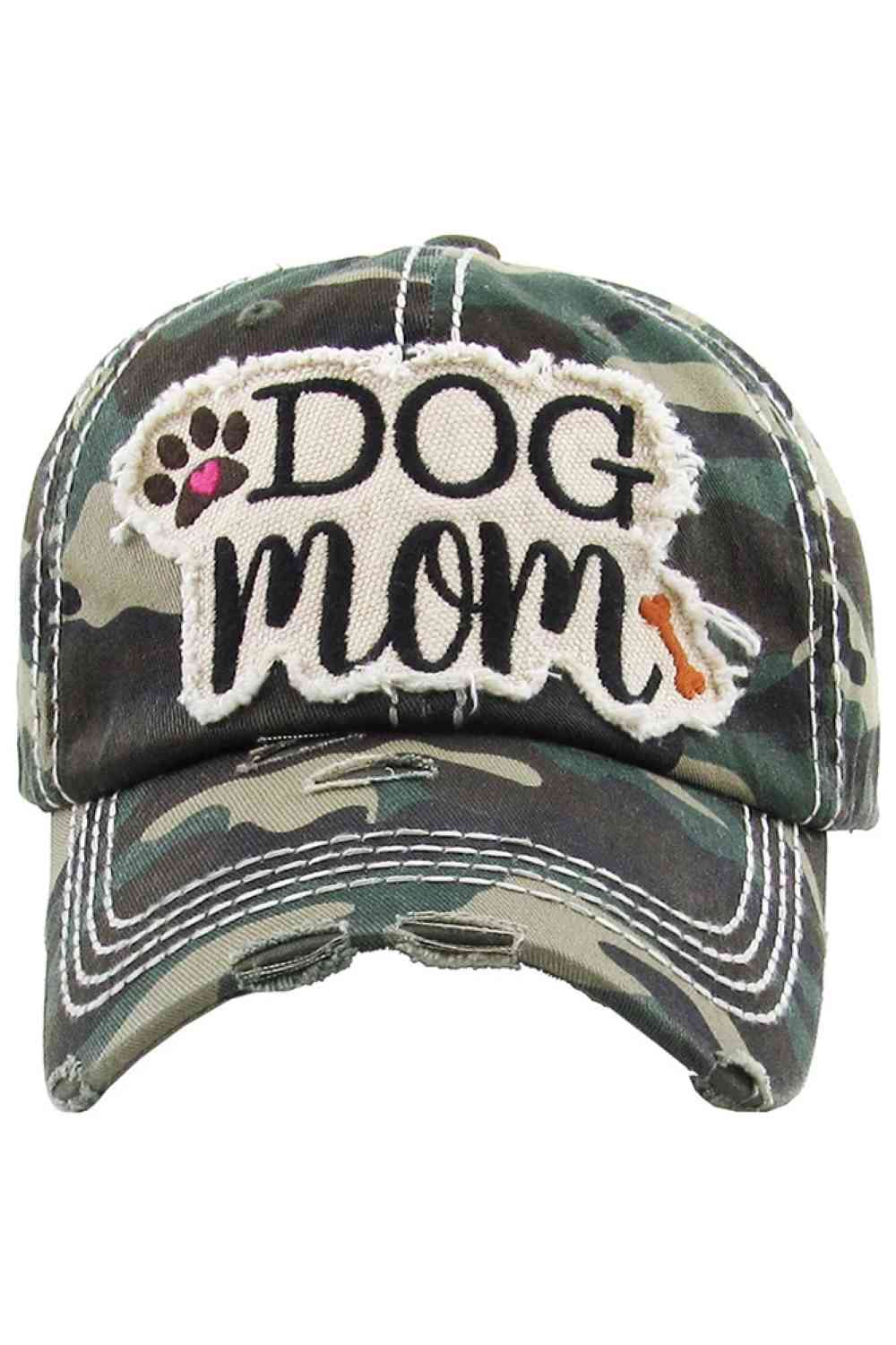 Camo Celebrate your love for furry friends with the Dog Mom Vintage Baseball Cap, designed with a classic distressed look and fun embroidered message. Comfortable and adjustable for everyday wear, this casual cap adds a cute, playful touch to errands, walks, or relaxed weekend outfits.