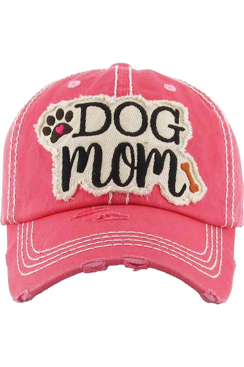 Pink Celebrate your love for furry friends with the Dog Mom Vintage Baseball Cap, designed with a classic distressed look and fun embroidered message. Comfortable and adjustable for everyday wear, this casual cap adds a cute, playful touch to errands, walks, or relaxed weekend outfits.