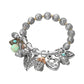 Madeline Love Three Tone Boho Heart Decorative Beads Charm Beaded Stretch Bracelet - Bracelets - desc