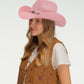 C.C Knitted Cowboy Hat With Turquoise Stone And Engraved Aztec Pattern Band - Cowboy Hats