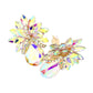 Madeline Love AB, Gold Teardrop Stone Accented Clip on Evening Earrings - desc