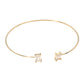 Madeline Love Gold SECRET BOX_Minimal Rectangular Stone Cluster Tip Cuff Bracelet - Hair Accessories - extra