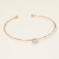 Madeline Love Gold SECRET BOX_Minimal Heart Stone Cluster Accent Cuff Bracelet - Hair Accessories - desc