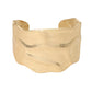 Madeline Love Worn Gold Wide Textured Metal Cuff Bracelet - Bracelets - desc