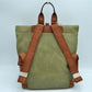 Long Lasting Vintage Leather Backpack Laptop Messenger Bag - Backpacks