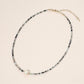 Madeline Love Black, Gold Pearl Accent Seed Beaded Choker Nedcklace - Necklaces - desc