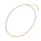 Madeline Love Gold, Pink Pearl Accent Seed Beaded Choker Nedcklace - Necklaces - extra