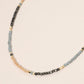 Madeline Love Champagne, Gold Faceted Beaded Choker Necklace - Necklaces