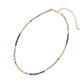 Madeline Love Champagne, Gold Faceted Beaded Choker Necklace - Necklaces - extra