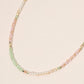Madeline Love Gold, Light, Multi Faceted Beaded Choker Necklace - Necklaces