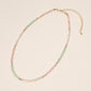 Madeline Love Gold, Light, Multi Faceted Beaded Choker Necklace - Necklaces - desc