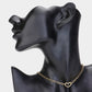 Madeline Love Gold Heat Metal Pointed Chain Choker Necklace - Necklaces