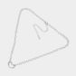 Madeline Love Rhodium Heat Metal Pointed Chain Choker Necklace - Necklaces - desc