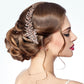 Madeline Love Rose Gold Stone Embellished Flower Cluster Headpiece - Hair Accessories