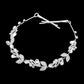 Madeline Love Clear, Silver Teardrop Stone Cluster Vine Wrap Headpiece - Hair Accessories - desc