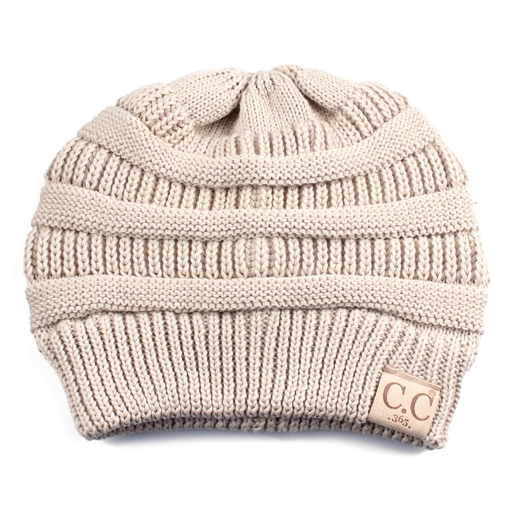 C.C Cotton Knit Beanie Hat