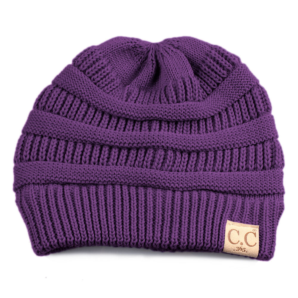 C.C Cotton Knit Beanie Hat