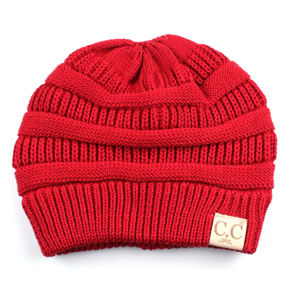 C.C Cotton Knit Beanie Hat