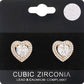 CZ Stone Heart Stud Earrings are a timeless and elegant addition to any jewelry collection. Crafted with high-quality cubic zirconia stones, they offer a stunning sparkle without the high cost of diamonds. Perfect for any occasion, these earrings are the perfect blend of sophistication and affordability.
