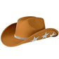 C.C American Flag Theme Star Stone Vegan Felt Cowboy Hat