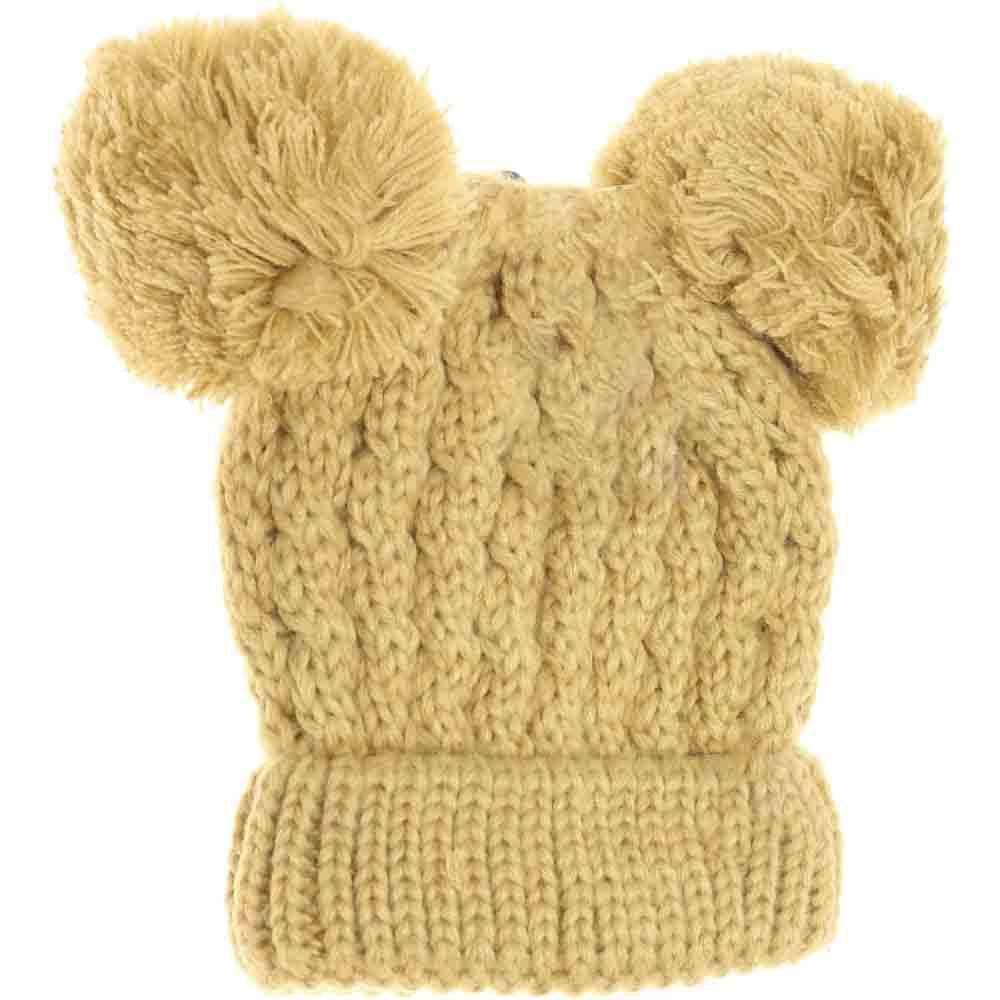Camel Kids Solid Double Pom CC Beanies are expertly designed to provide exceptional warmth and comfort. Featuring a double-layered knit construction, these beanies ensure enhanced insulation for chilly days. Their solid-color design, paired with double pom accents, offers a stylish yet playful look, ideal for active children. Made from soft, durable materials, they fit snugly without sacrificing comfort, making them a reliable choice for everyday wear during colder seasons.