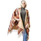 Camel Reversible Plaid Check Patterned Tassel Cape Poncho, with the latest trend in ladies' outfit cover-up! the high-quality knit poncho is soft, comfortable, and warm but lightweight. It's perfect for your daily, casual, evening, vacation, and other special events outfits. A fantastic gift for your friends or family.