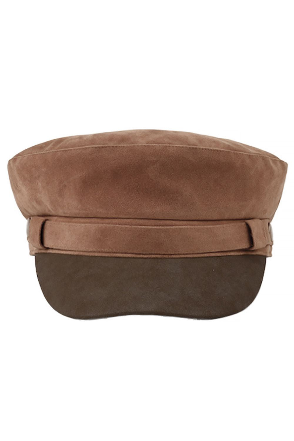 Camel Stay warm and stylish with this C.C Button Deco Faux Suede Fisherman's Cap, the perfect winter essential. Crafted from 100% polyester faux suede, this cozy cap features decorative button detailing that adds a touch of character to your cold-weather wardrobe. The structured fisherman's style offers classic appeal with modern flair, making it versatile enough for casual outings or outdoor adventures.