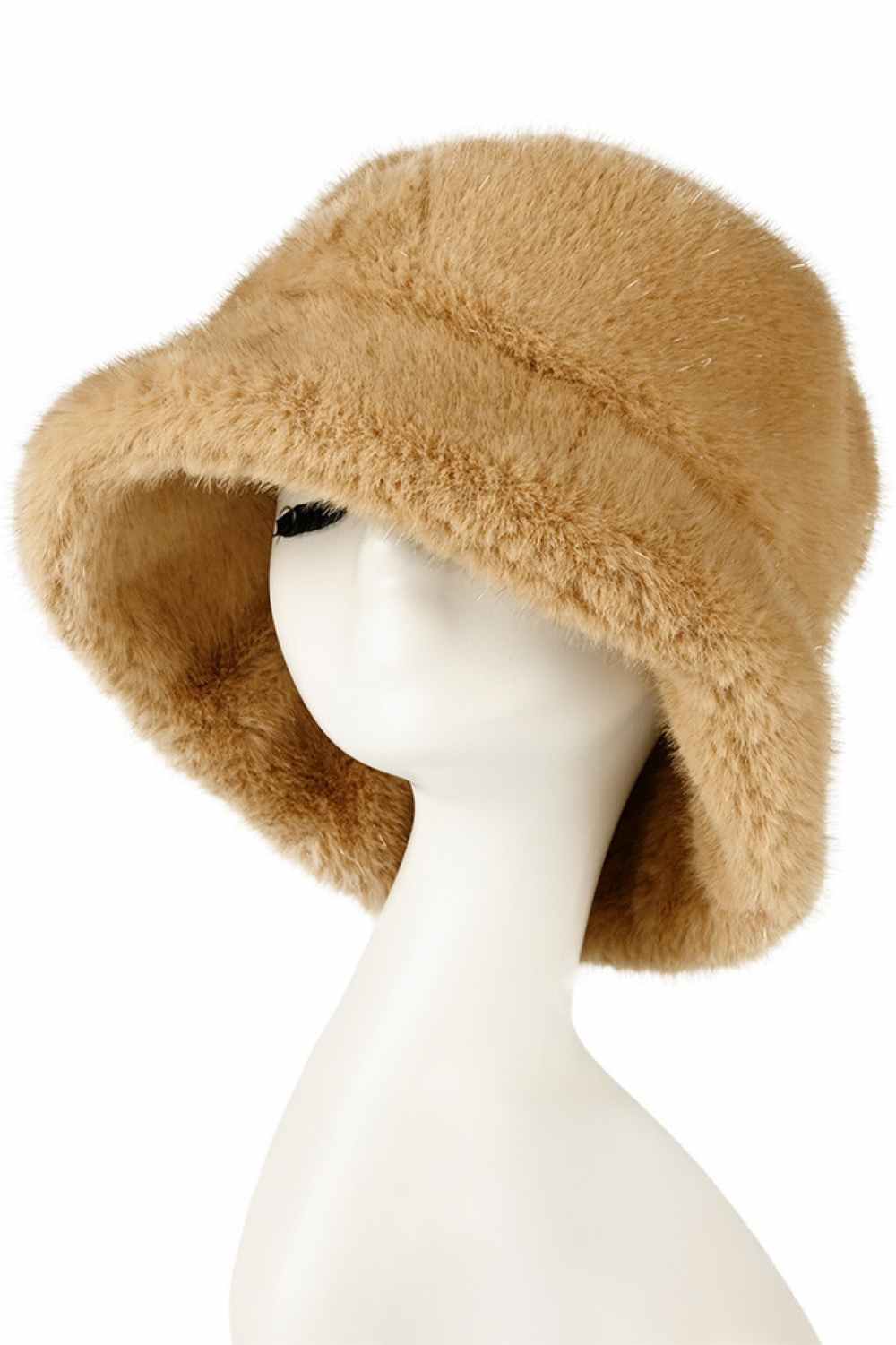 Camel Stay cozy and stylish with the C.C GLITTER Short Fur Solid Winter Bucket Hat. Crafted from 100% polyester with a plush short fur texture, this bucket hat offers warmth and comfort for cold-weather adventures. Perfect for outdoor activities, casual outings, or everyday wear when you need reliable protection from the elements.