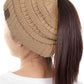 Camel The C.C Solid Color Ponytail Messy Bun Beanie combines comfort with versatility for effortless everyday style. Crafted from 100% soft acrylic, this beanie features an open crown design that accommodates ponytails and messy buns while keeping you warm. The one-size-fits-most construction ensures a secure, flattering fit for virtually anyone. Perfect for casual outings, workouts, or relaxed weekends, this practical accessory transitions seamlessly from season to season.