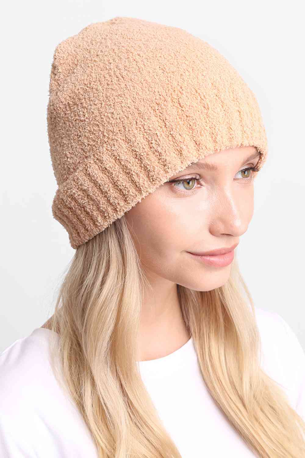 Camel Wrap yourself in warmth with this versatile ribbed trim beanie, designed for everyday comfort and style. Made from 100% polyester microfiber, it delivers a soft, breathable feel that moves with you through cold weather.
