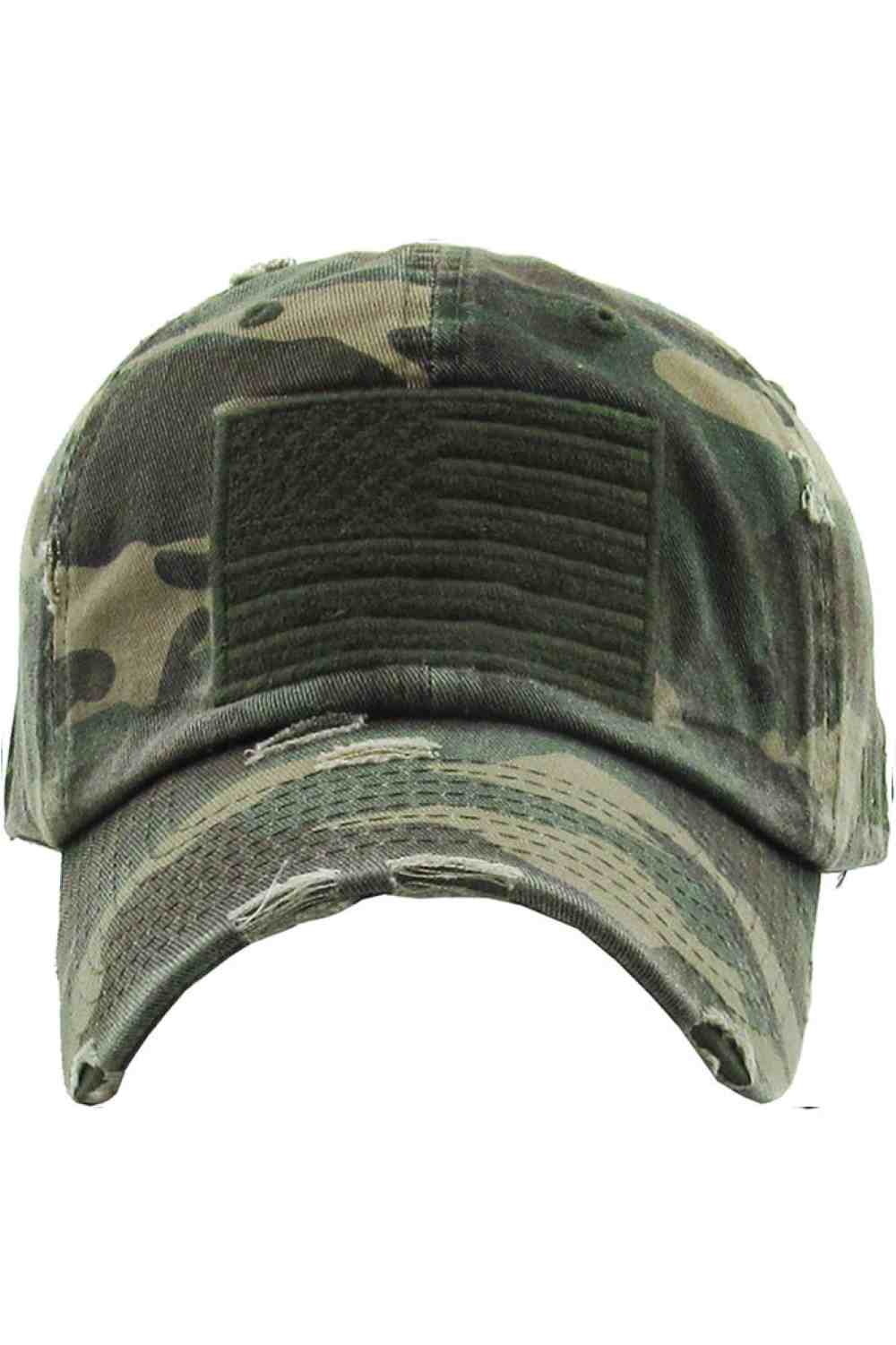 Camo Show off your patriotic style with this Unisex American Flag washed vintage distressed baseball cap, featuring a classic worn-in look and bold flag detail. Designed for comfort with an adjustable fit, this everyday cap is perfect for casual outings, outdoor activities, or laid-back weekends.