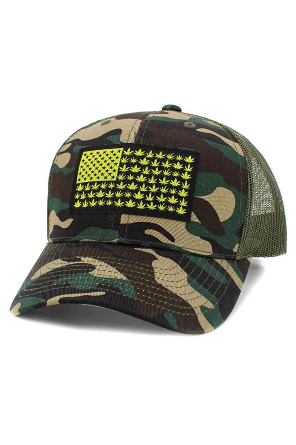 Como Olive Show your patriotic pride with this American flag–themed baseball cap featuring a bold flag patch on the front and a breathable mesh back for all-day comfort. Designed with a classic curved brim and adjustable fit, it’s perfect for casual wear, outdoor activities, and sunny game days.
