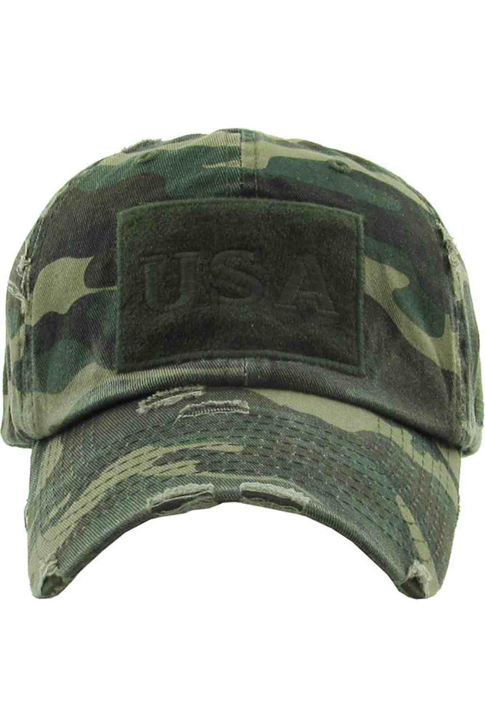 Camo Add rugged style to your everyday look with the USA Tactical vintage baseball cap, featuring a distressed finish and bold embroidered design for a classic military-inspired vibe. Comfortable and adjustable for all-day wear, this durable cap is perfect for outdoor activities, travel, or casual street style.