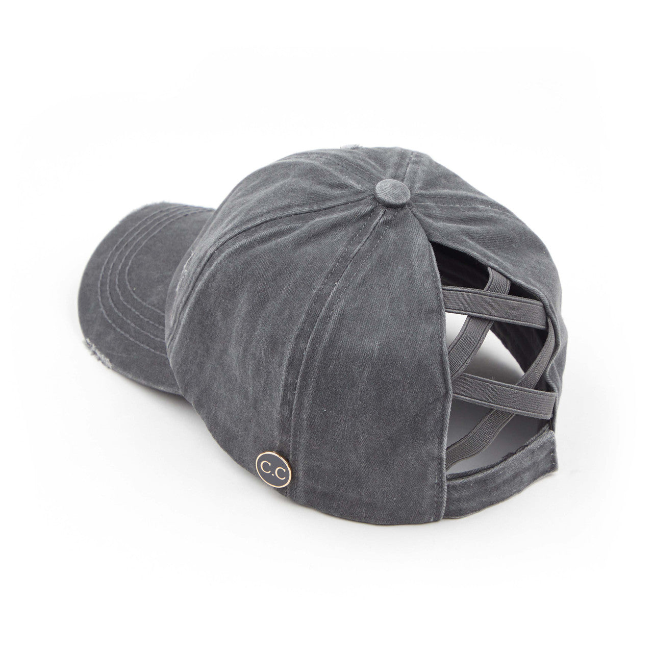 Charcoal C.C BASEBALL PONYCAP is the perfect accessory for any sports enthusiast. Made with high-quality materials, this cap offers both style and functionality. With its comfortable fit and sleek design, it will keep you looking and feeling cool while you support your favorite team. Upgrade your game day look with the C.C BASEBALL PONYCAP.