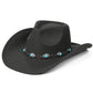 Charcoal C.C. Trim Band Vegan Felt Cowboy Hat is made with high-quality vegan felt and a stylish trim band. Its durable construction and fashionable design make it the perfect addition to any cowboy or cowgirl's wardrobe. Stay on trend while also being conscious of your impact on the environment.