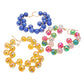 chunky iridescent ball beaded necklace elevates any outfit with its unique and eye-catching design. The perfectly placed beads create a glamorous and statement-making accessory. Crafted with quality materials, this necklace is a must-have for any fashion enthusiast. 