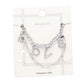 Clear Rhodium 2PCS LOVE Rhinestone Embellished Metal Chain Bracelets add a touch of elegance to any outfit. The rhinestone embellishments add sparkle and shine, while the metal chain offers durability. Perfect for day or evening wear, these bracelets are a must-have accessory for any fashion-forward individual.