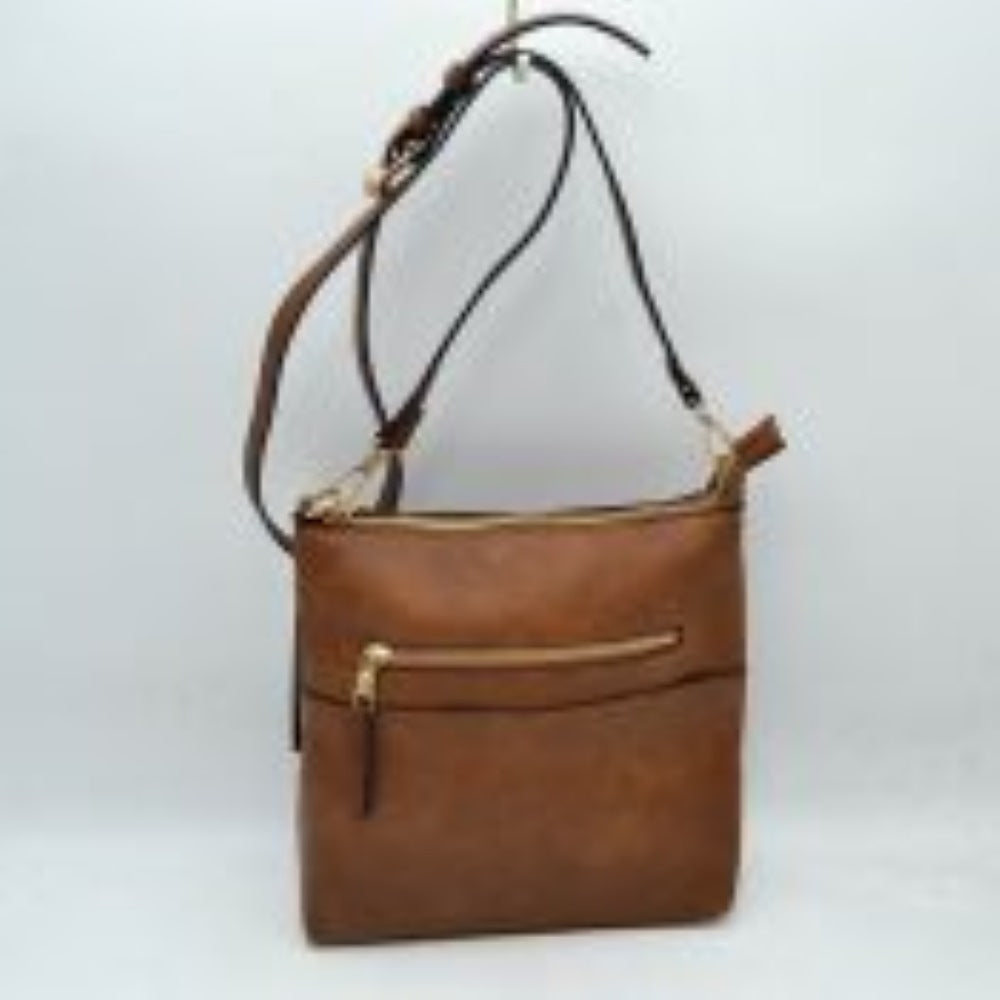 Women’s Kaylee Soft PU Vegan Leather 2 in 1 Tote Crossbody Bag - Coffee - Crossbody Bags