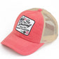 Coral C.C BE YOURSELF PATCH CRISS CROSS PONY CAP is both stylish and practical. With a unique criss-cross design and a "Be Yourself" patch, this cap is perfect for any fashion-forward individual. The pony cap style also allows for comfortable and convenient wear. Express yourself with this versatile and trendy accessory.