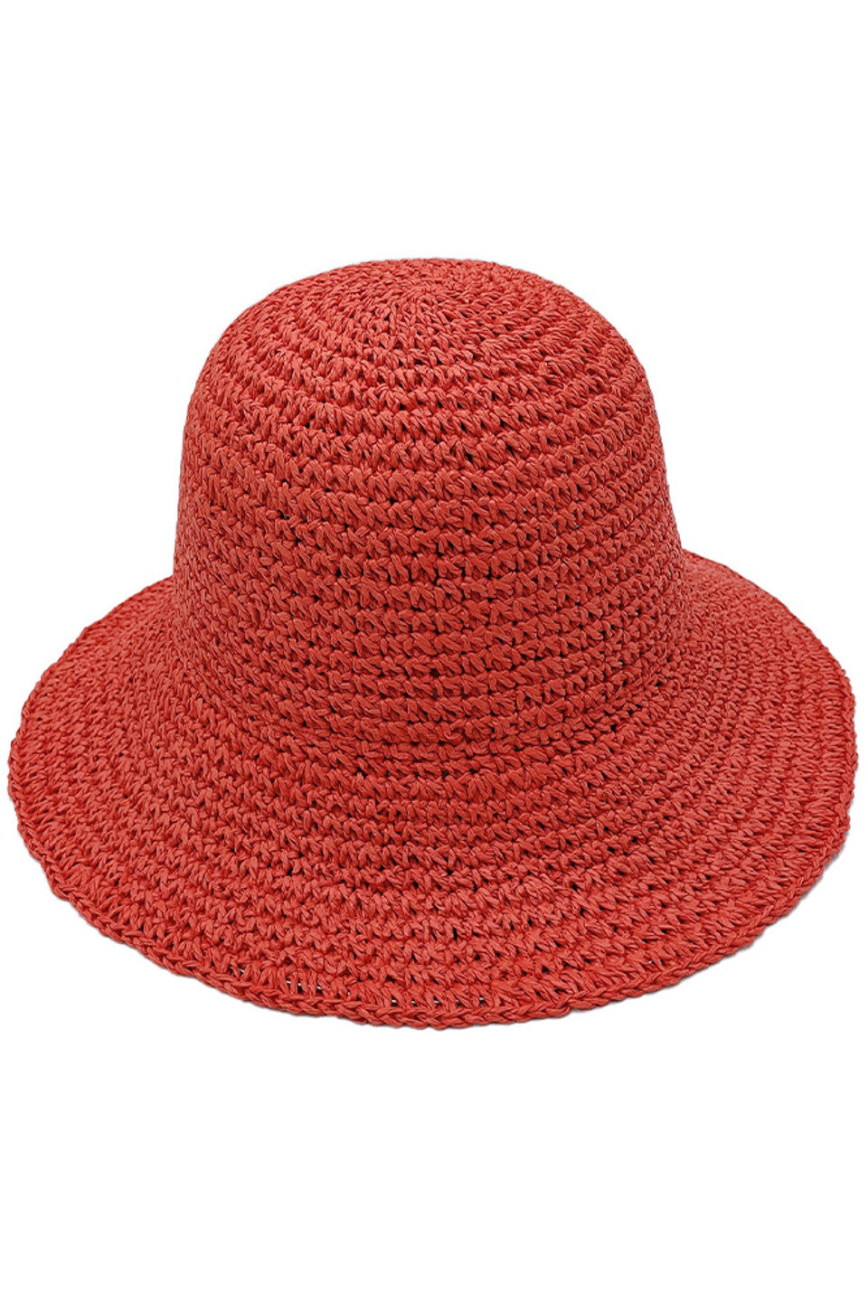 Solid Straw Bucket Hat offers superior sun protection while maintaining breathability. The solid construction ensures durability for extended wear, while the classic bucket silhouette provides versatile styling options. Designed with a structured brim that maintains its shape, this hat is an essential accessory for warm-weather activities and outdoor adventures. 
