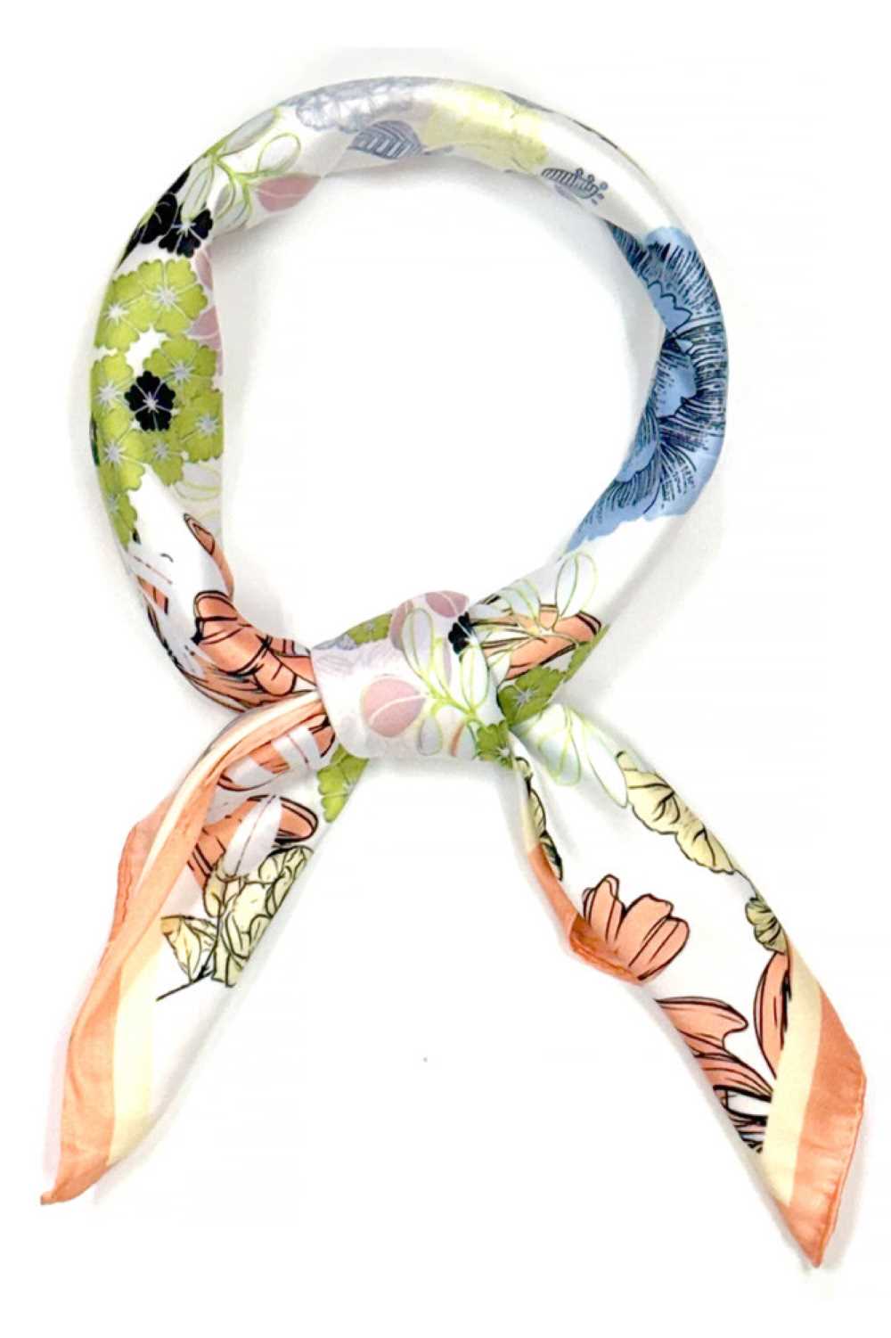Coral Brighten your summer style with this charming floral pattern print bandana scarf. Crafted from lightweight 100% polyester, it's perfect for warm weather wear tie it around your neck, head, or wrist for effortless versatility. The generous 27.5" x 27.5" square cut offers plenty of styling options. Easy to care for and designed for comfort, this scarf is an essential accessory for any season.