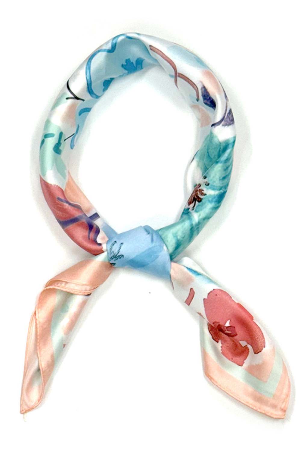 Coral Elevate your summer style with this vibrant Floral Painting Print Bandana Scarf. Crafted from lightweight 100% polyester, this versatile 27.5" x 27.5" square scarf features an artistic floral design perfect for warm weather wear. Tie it around your neck, wear it as a headwrap, or style it as a chic accessory the possibilities are endless. Breathable and easy to care for, it's your go-to piece for adding color and personality to any casual outfit.