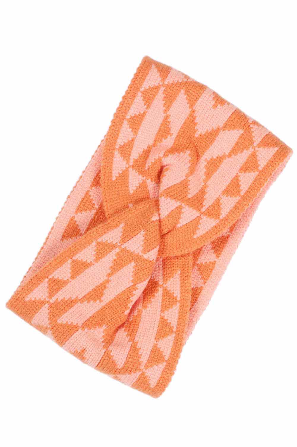 Coral Elevate your style with this Western Pattern Knit Headwrap, a versatile accessory that brings effortless flair to any look. Crafted from soft, durable 100% acrylic, this headwrap offers comfort and easy care for everyday wear. The generous 5" x 8.75" dimensions provide the perfect fit for wrapping, tying, or styling however you prefer. Whether you're heading out for a casual day or adding a boho touch to your outfit, this knit headwrap is your go-to accessory.