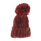 Chunky Knit Yarn Pom C.C Beanie
