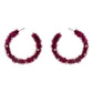 Celebrate the season with these festive tinsel hoop earrings, decorated with miniature ornament accents for a cheerful holiday touch. Lightweight and eye-catching, they’re perfect for adding playful flair to party outfits, winter gatherings, or seasonal celebrations.